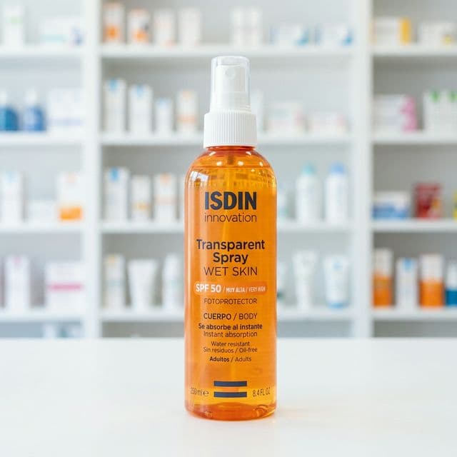 Fotoprotector ISDIN Transparent Spray WET SKIN SPF 50